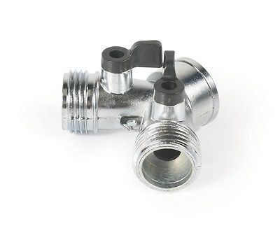 Camco 20113 Metal Water Hose Y-Style Shut-Off Valve