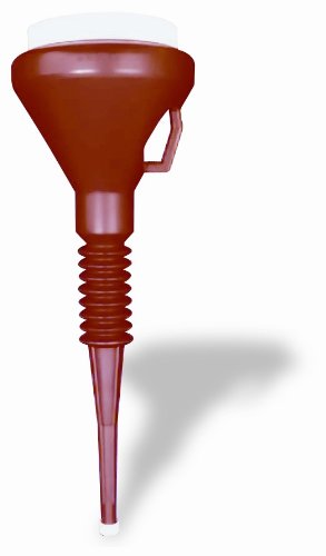 WirthCo 32130 Funnel King Bright Red Capped Funnel - 1-1/2 Quart Capacity