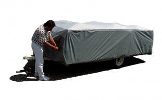 ADCO 12252 SFS AquaShed Cover for Hi-Lo RV Trailer, Fits up to 22'6" Trailers, Gray