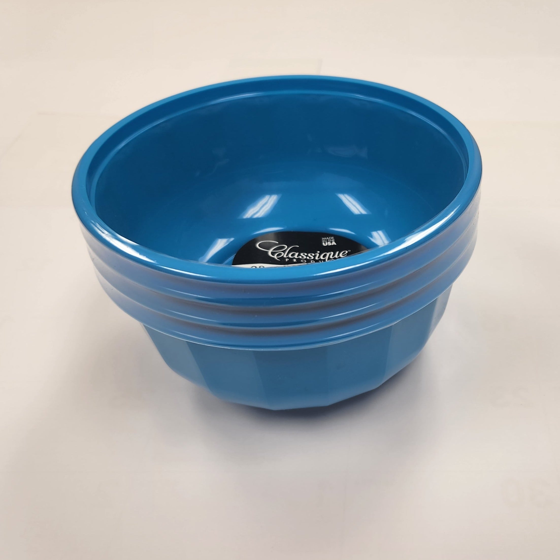 B&R Plastics FB28-4-36315 28oz Blue Bowls 4PK