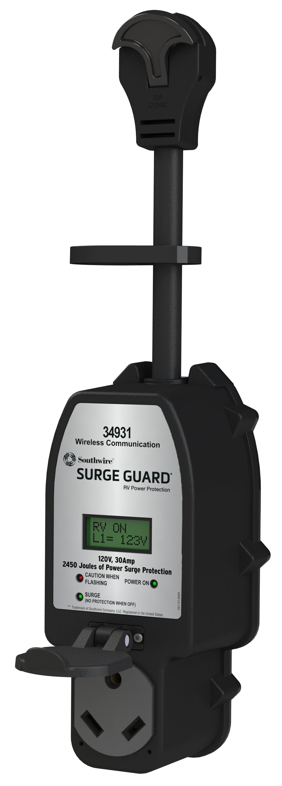 Southwire | 34931 | Surge Guard 30A Portable Surge Protector with LCD Display