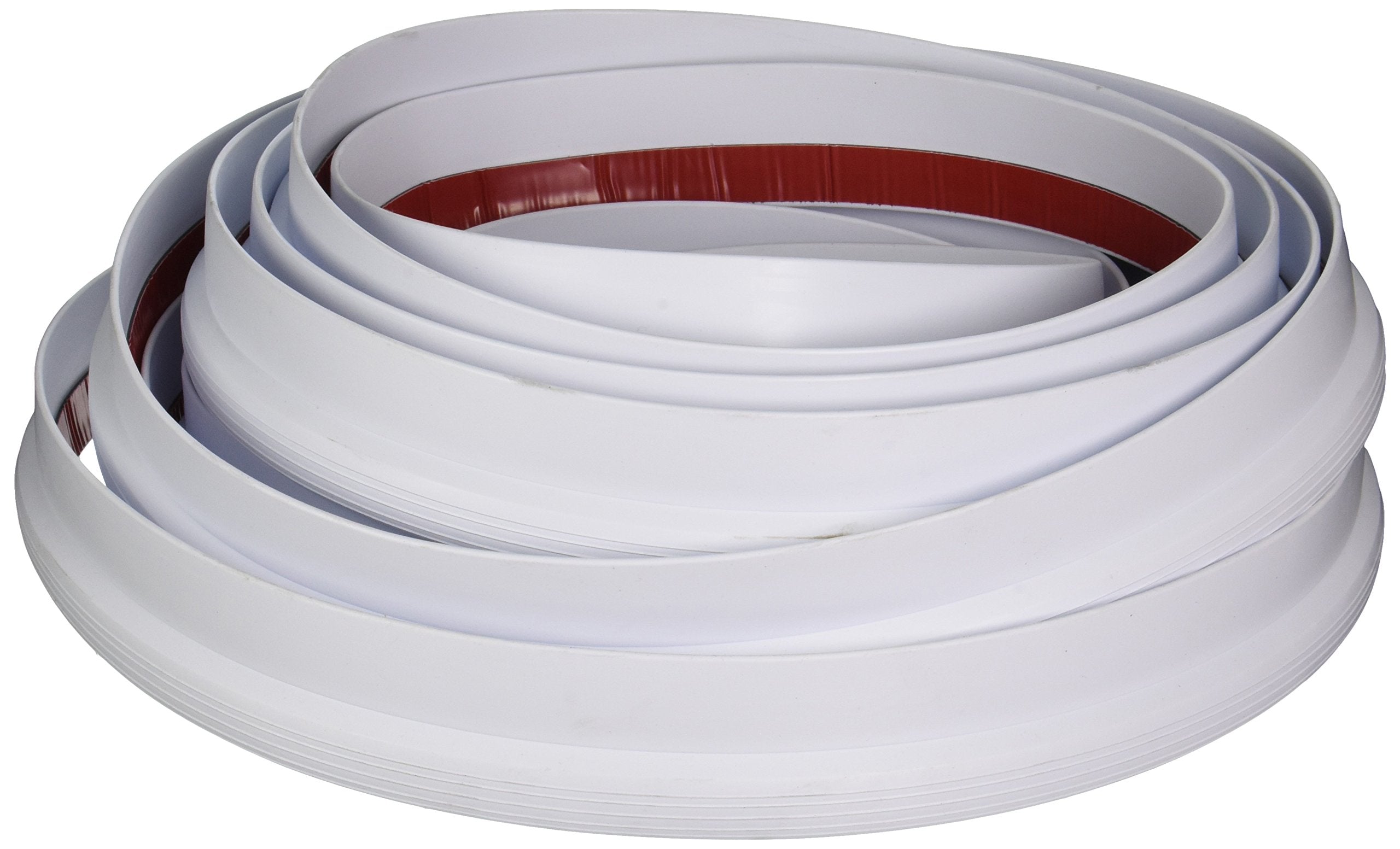 AP Products 018-314 Economy Rubber Slide-Out Seal with Wiper and Tape - 5/8" x 1-15/16" x 35', White