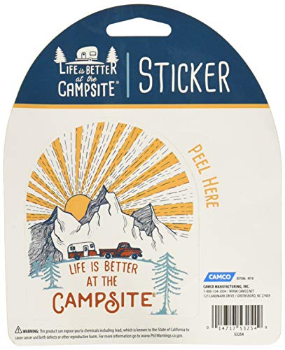 Camco 53254 LIBATC, Multi Color Sunrise Sticker