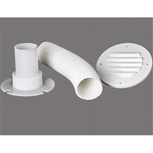 MTS Products 275 Battery Box Vent White Accommodates 9 Inch Hose