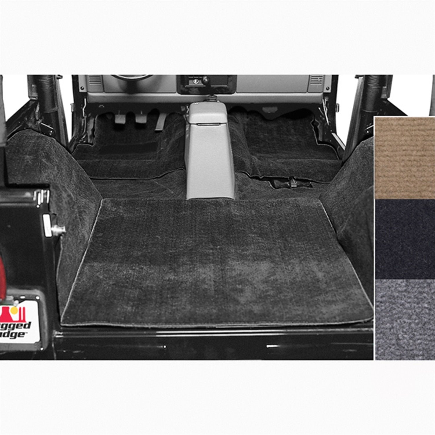 Rugged Ridge 13690.01 Black Deluxe Replacement Carpet Kit