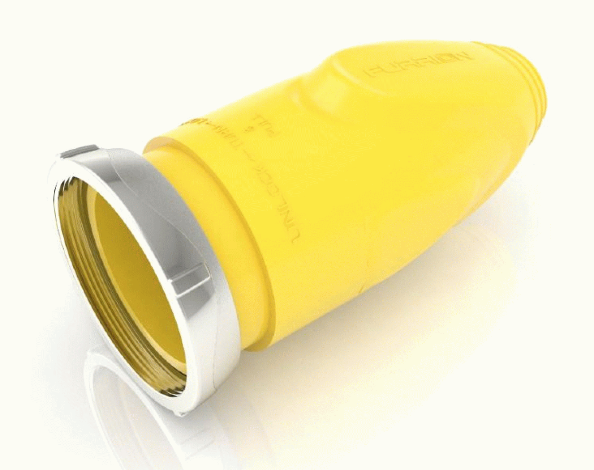 FURRION LLC | 2421124231 | FEMALE CONNECTOR COVER WITH METAL RING 50 AMP YELLOW F50CVL-SY