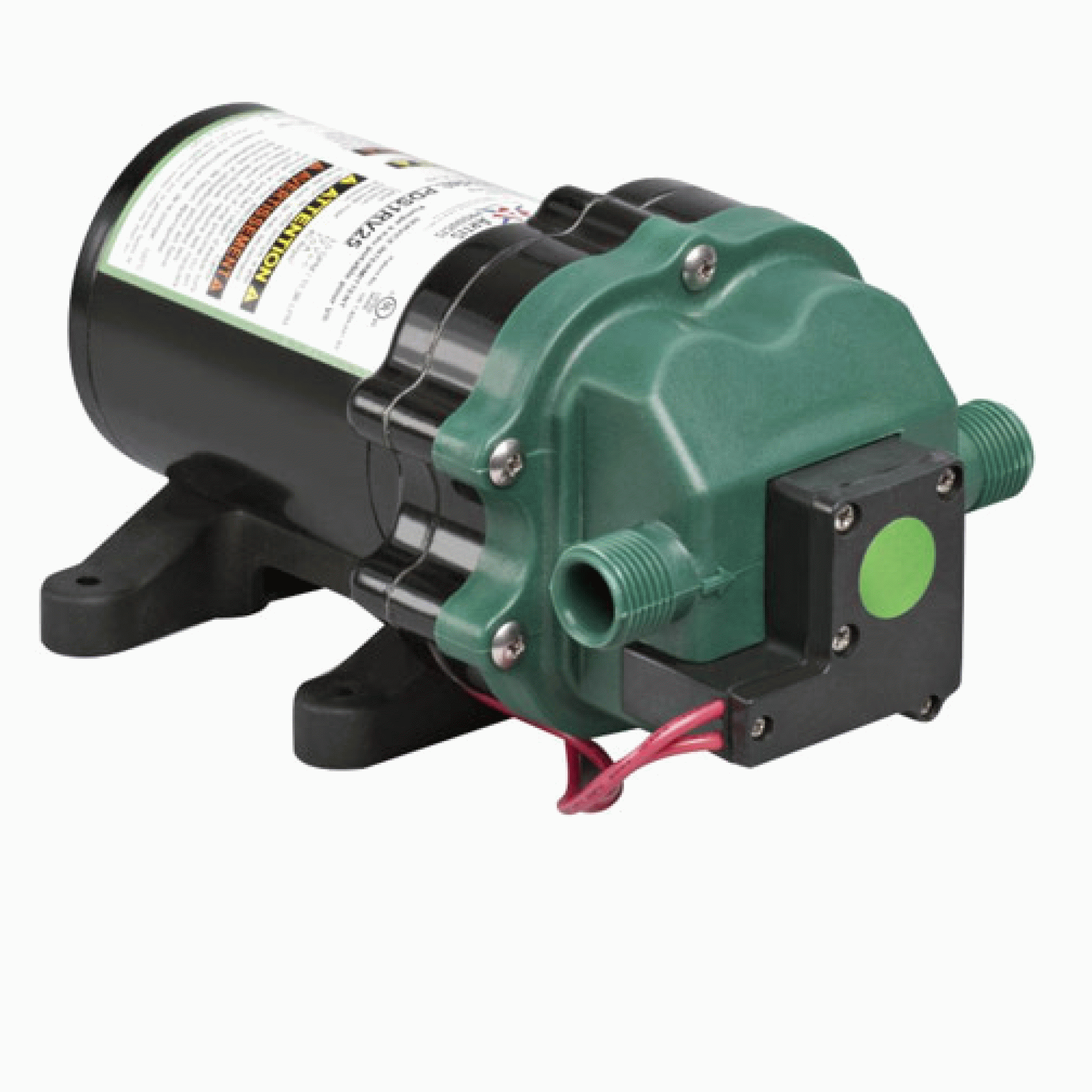 WFCO | PDS1RV25 | POWER DRIVE SERIES ONE RV PUMP 3.0 GPM MAX 7.0 AMP MAX 40 PSI