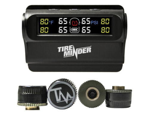 TireMinder Solar Powered TPMS Trailer Kit | Minder TPMS-TRL-4 | 4pk | Valterra | TM22139