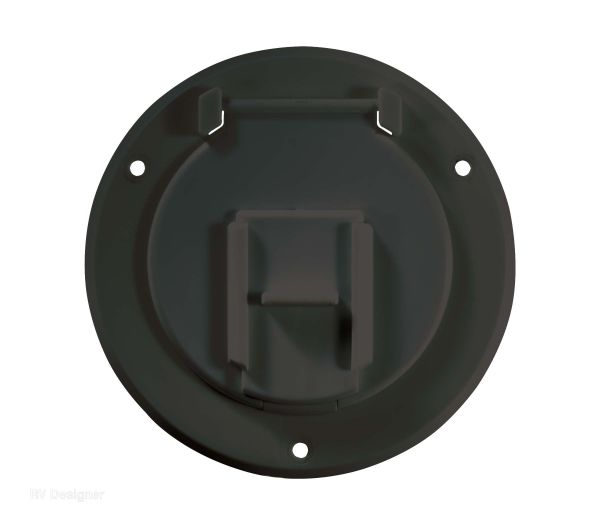 RV DESIGNER COLLECTION | B123 | Basic Cable Hatch Round - Black