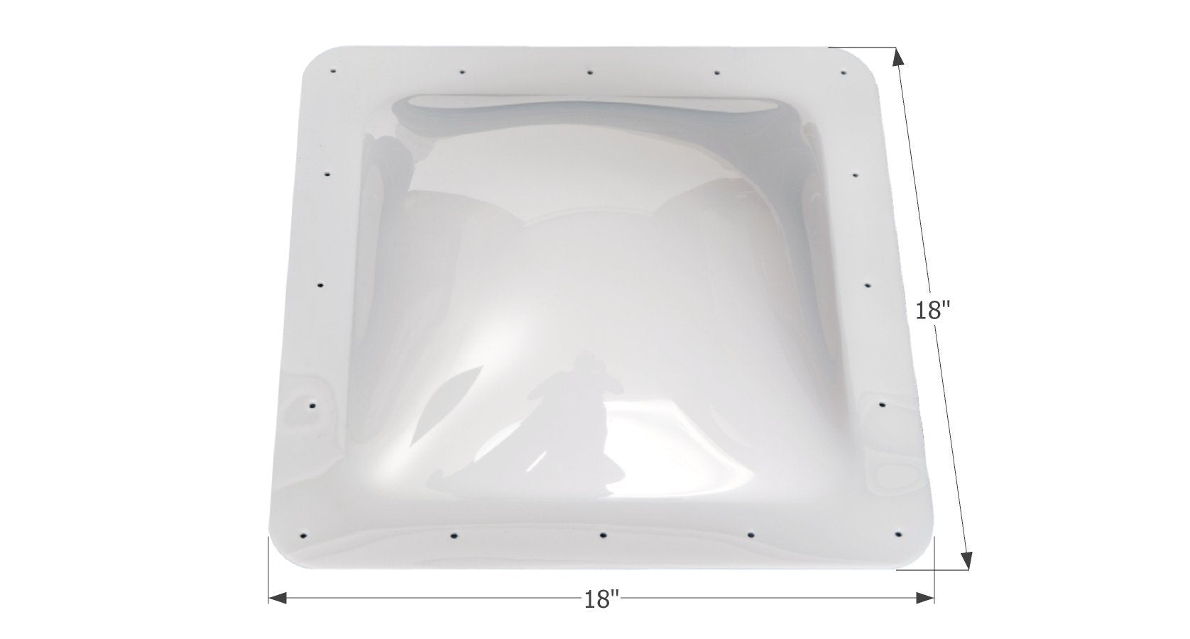 ICON Single Pane Exterior Skylight - White, 14" x 14"