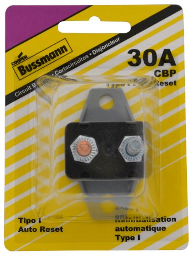 Bussmann (BP/CBP-30BA-RP) 30 Amp Type-I Plastic Circuit Breaker w/ Crosswise Bkt