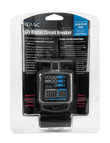 Trac Outdoors Digital Circuit Breaker w/Display, 30-60 Amp - Waterproof (69402)