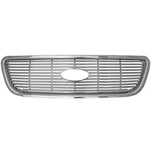 Bully GI-113 Ford F150 Grille Overlay (Triple Chrome Plated ABS Plastic - 4 Pieces)