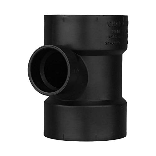 Charlotte Pipe ABS 00401 1200HA PC 3" X 3" X 1-1/2" Sanitary Tee Pipe Fitting