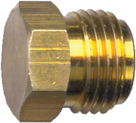 J R PRODUCTS | 07-30425 | 1/4 MPT Brass Sealing Plug