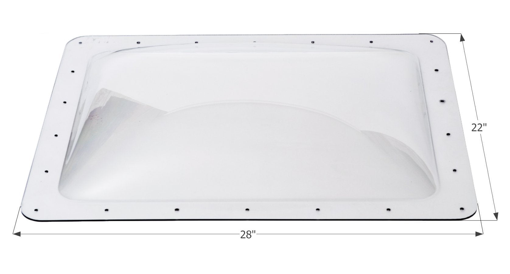 ICON Single Pane Exterior Skylight - Clear, 24" x 18"
