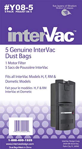 Intervac Vac Y08-5 Dust Bags For H F And Rm Y08-5