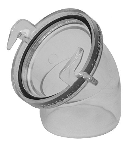 Duraflex 27669 Clear 45° Angle Sewer Fitting