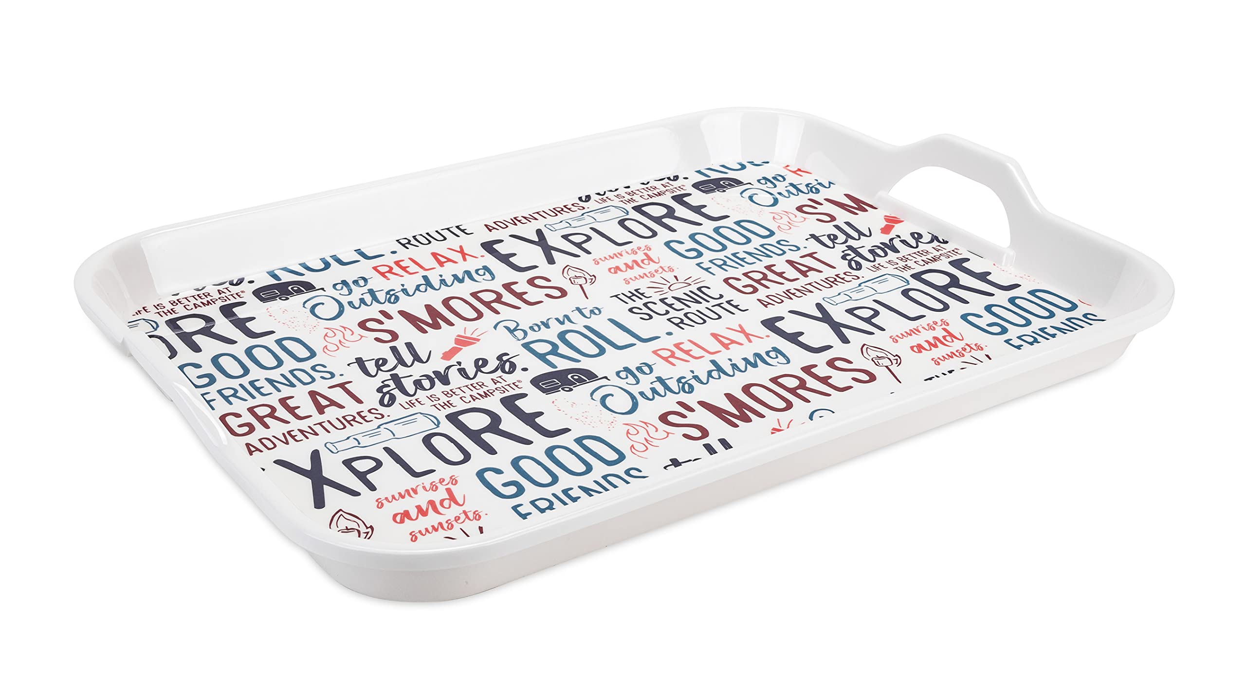 Camco 53486 Life is Better at the Campsite Melamine RV Serving Tray