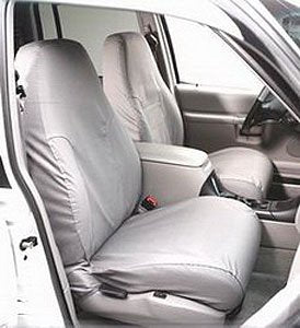 Covercraft SeatSaver Front Row Custom Fit Seat Cover for Select Ford F-150 Models - Polycotton (Charcoal) - SS3419PCCH