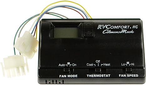 Coleman Air Conditioner and Parts | 8330-3482 | Heat/Cool Wall Thermostat Black