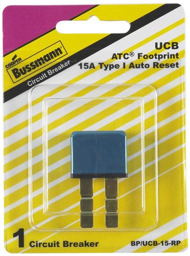 Bussmann (BP/UCB-15-RP) 15 Amp Type-I Universal Circuit Breaker