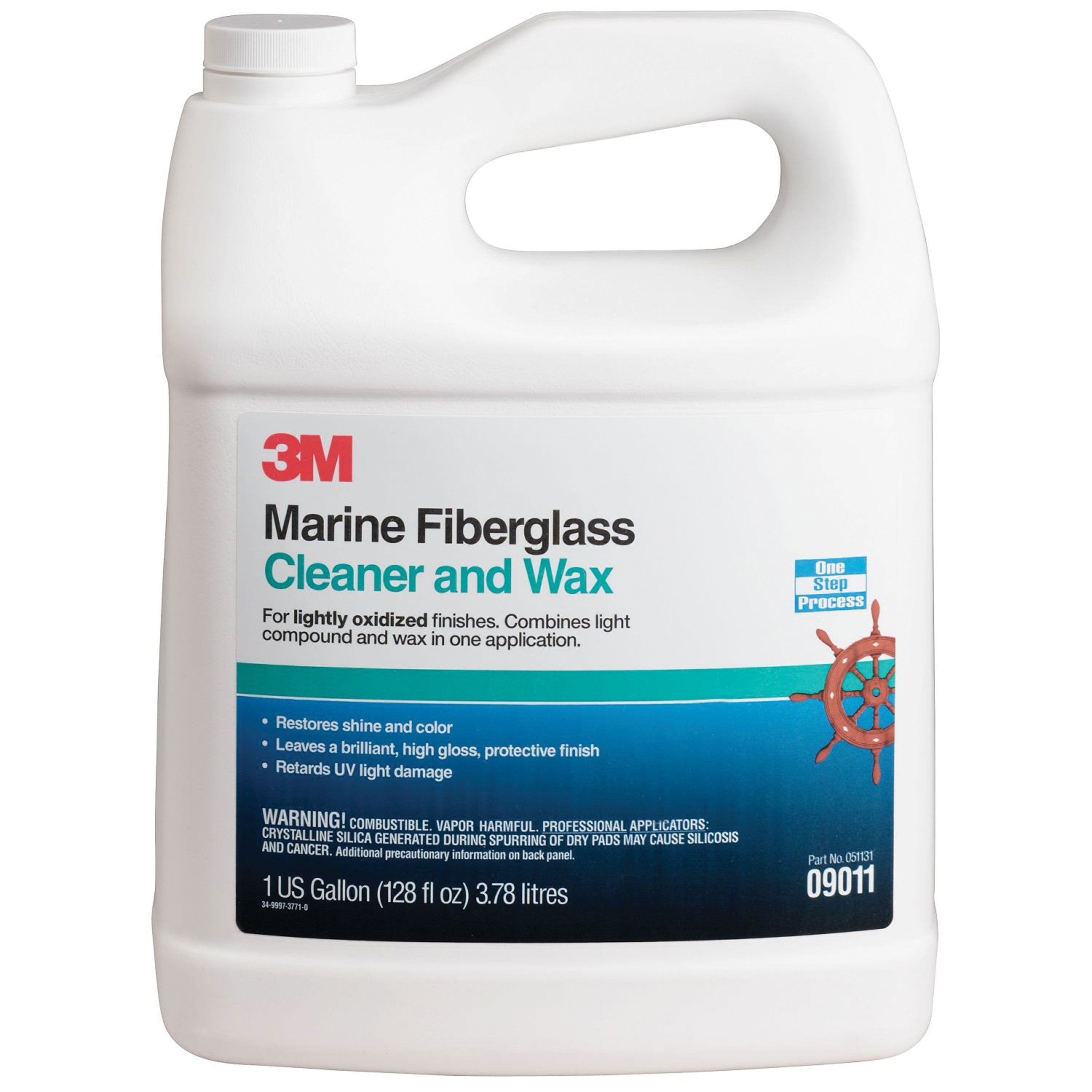 3M 09011 Marine Cleaner & Wax, 1 Gallon