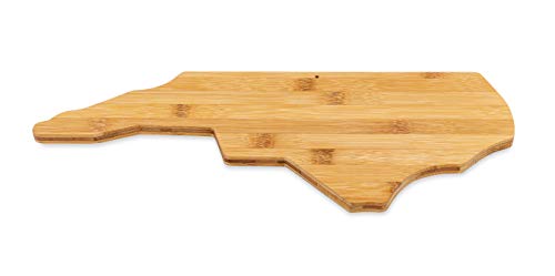 Camco 53112 Bamboo Cutting Board, North Carolina-shaped