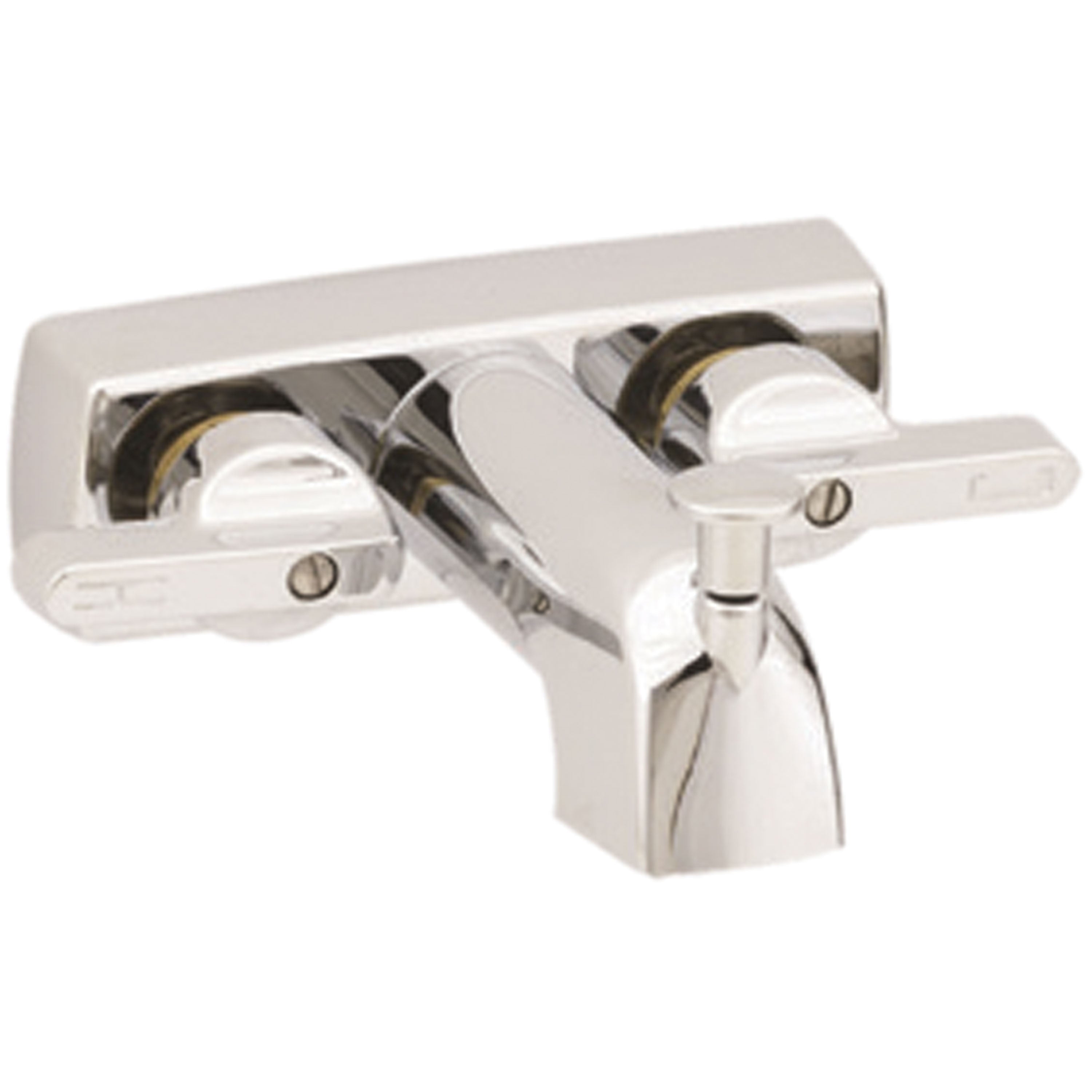 American Brass 380 RV Metallic Tub/Shower Diverter with Lever Handles and Shower Kit 4" - Chrome