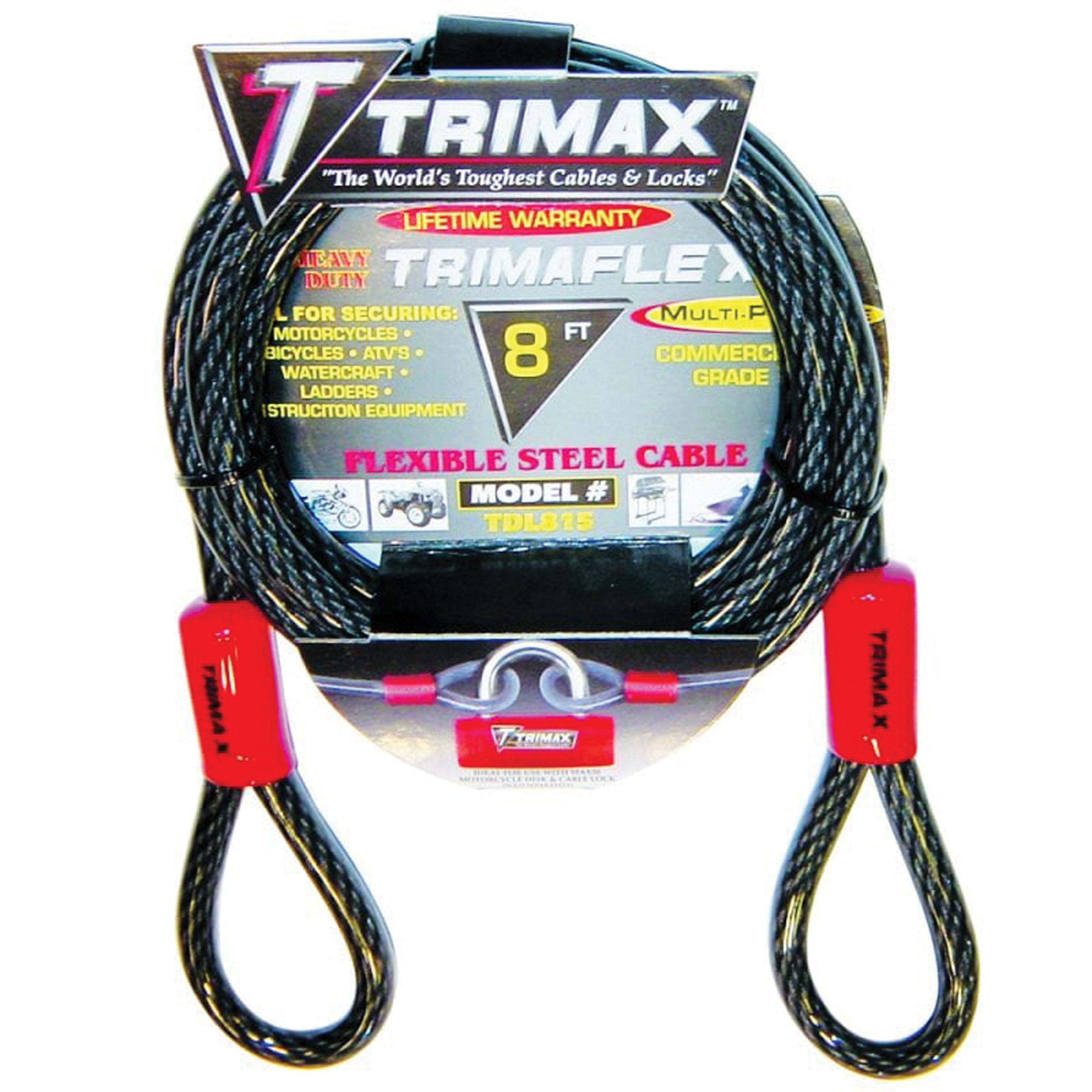 TRIMAX TDL815 TRIMAFLEX Dual Loop Multi-Use Cable - 8' x 15mm
