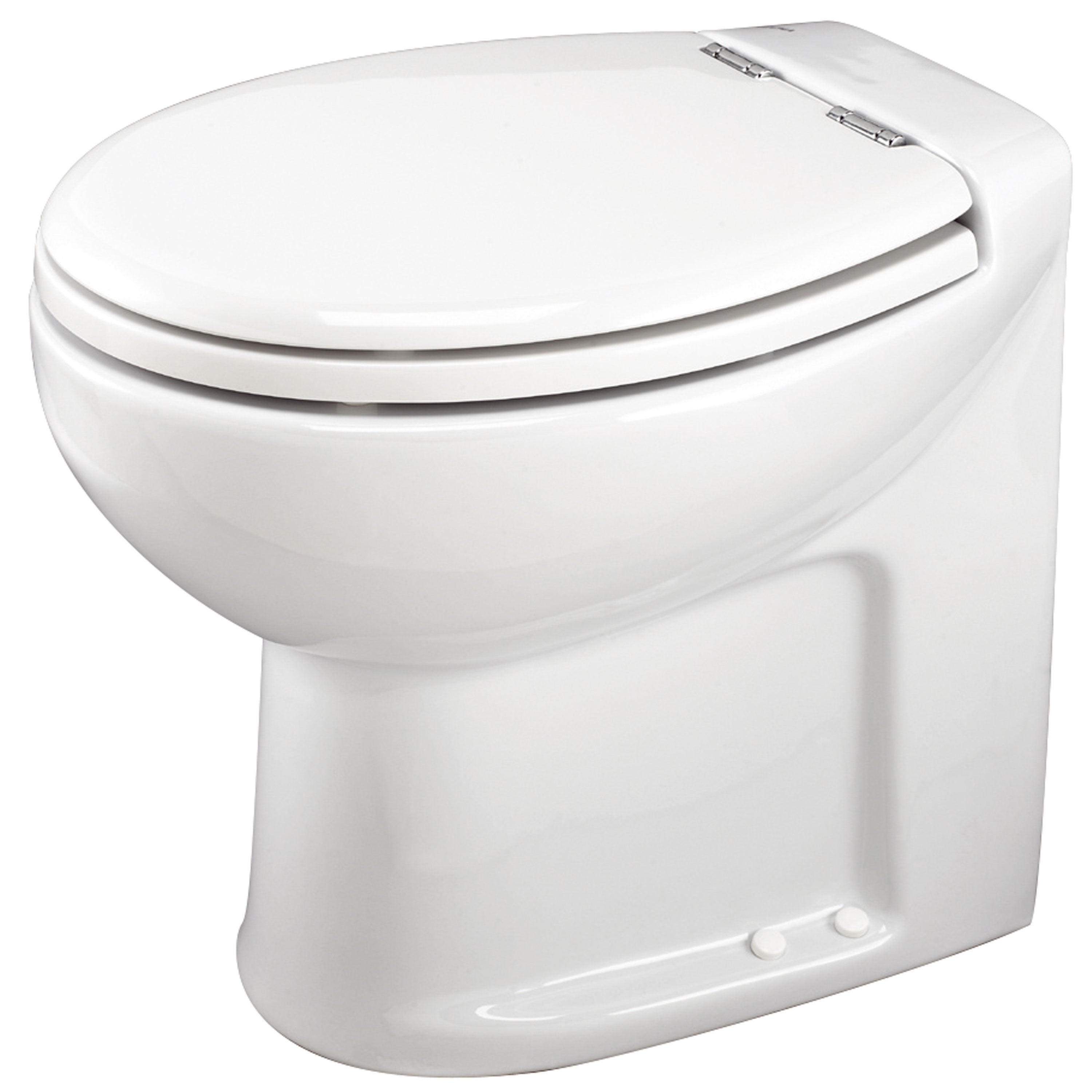 Thetford 38101 Tecma Silence Plus 2 Mode 12V RV Toilet with Electric Solenoid - High, White/Chrome