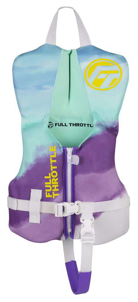 Full Throttle 142200-505-000-22 Infant Rapid-Dry Flex-Back Life Jacket - Aqua