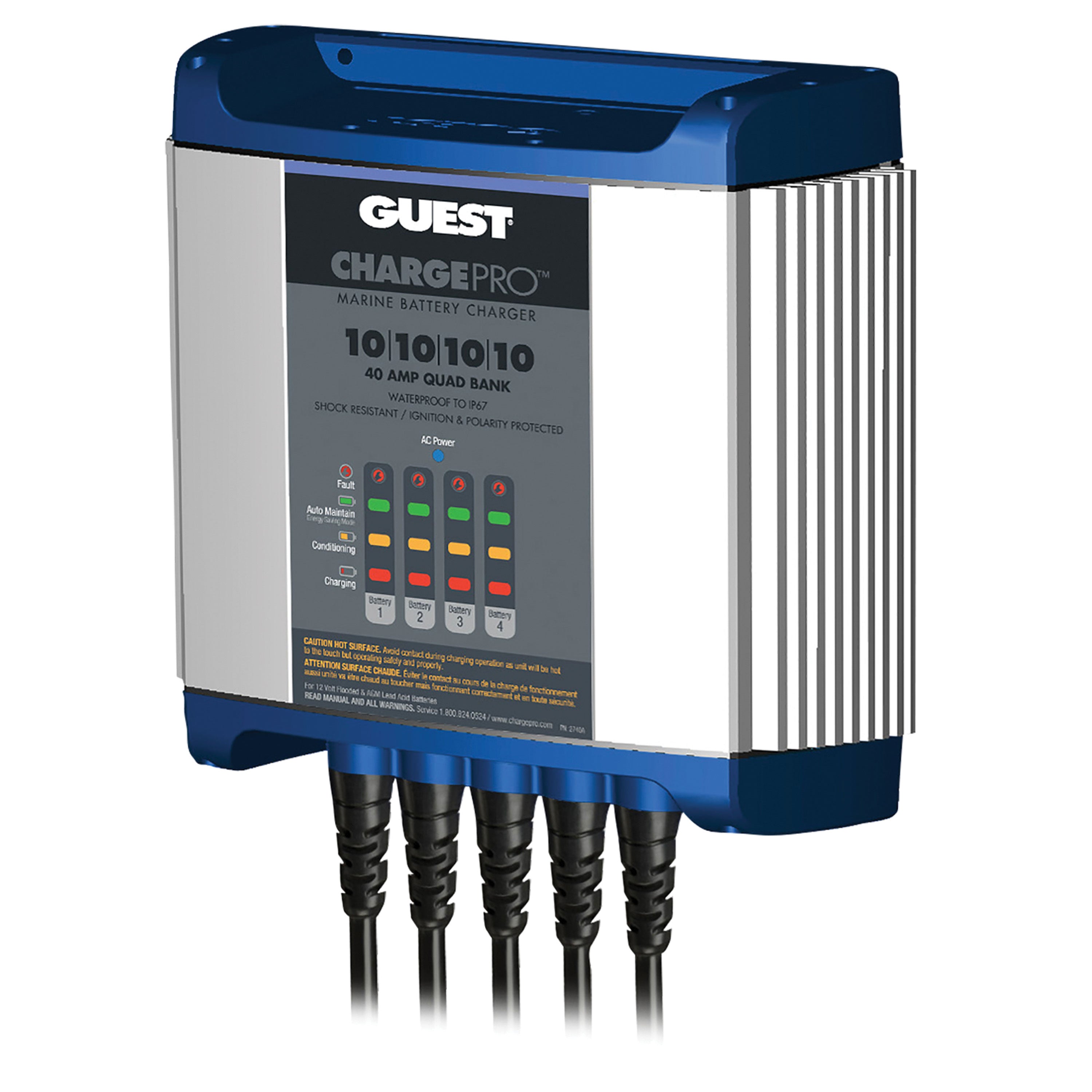 Guest 2740A ChargePro On-Board Battery Charger - 40A/12V, 4 Bank, 120V Input
