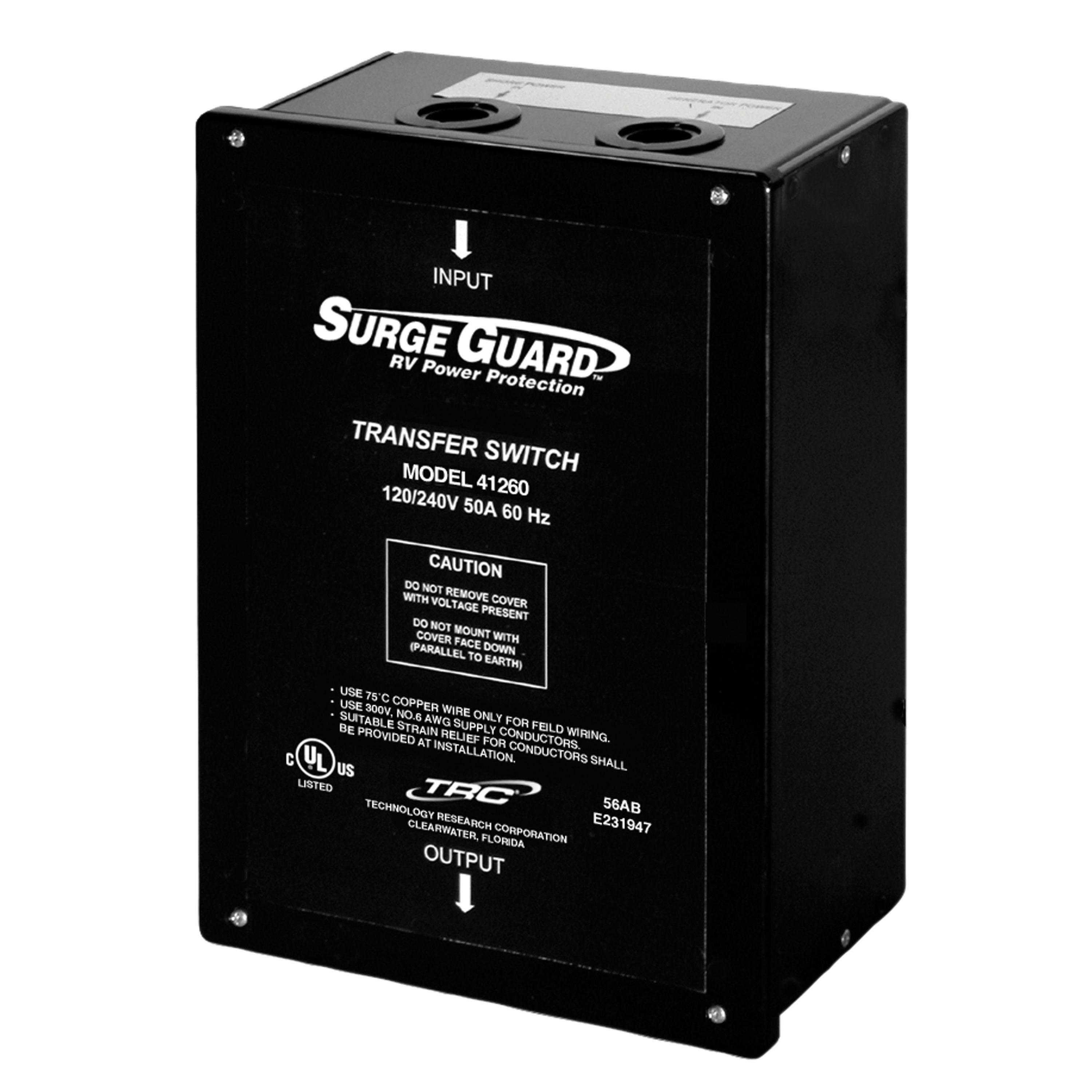 Southwire 41260 Surge Guard Automatic Hardwire Transfer Switch - 50 Amp, 120/240V, 60 Hz