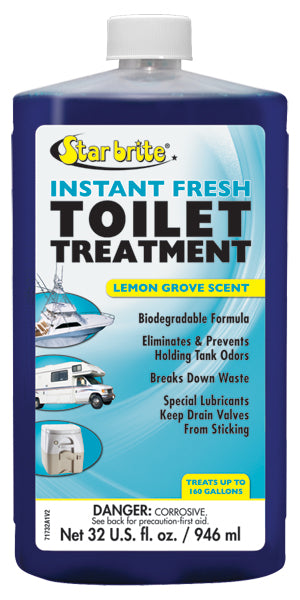 Star brite 071761 Instant Fresh Toilet Treatment - Lemon Scent, 8 oz