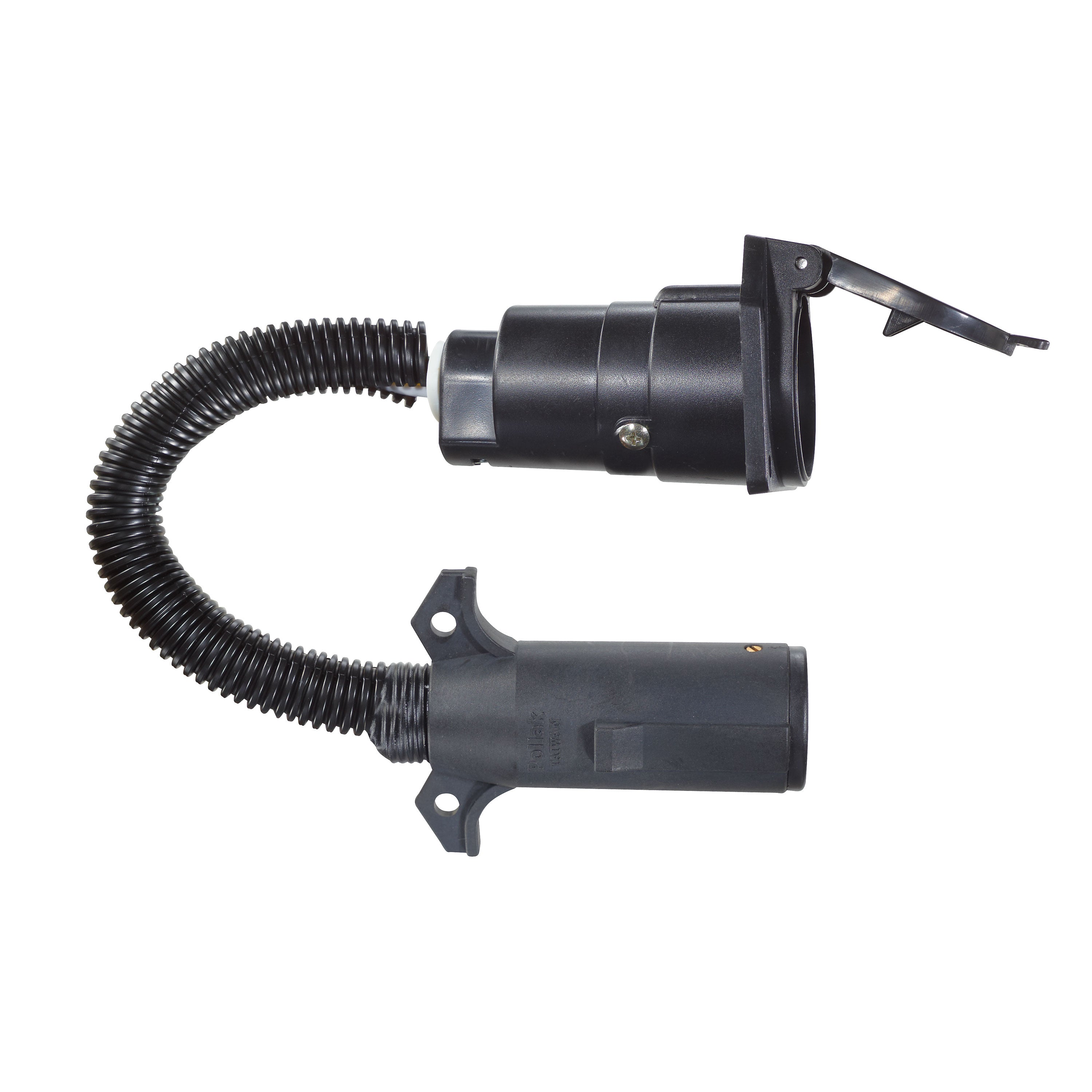 Rv Designer Collection P724 7-Way Round Hd Plug To 7-Way Rv Socket Harness Adapter