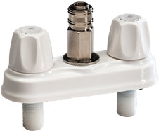 American Brass CRD-EMPR-QDC-WHT RV Quick Disconnect Valve With Metal Quick Connector