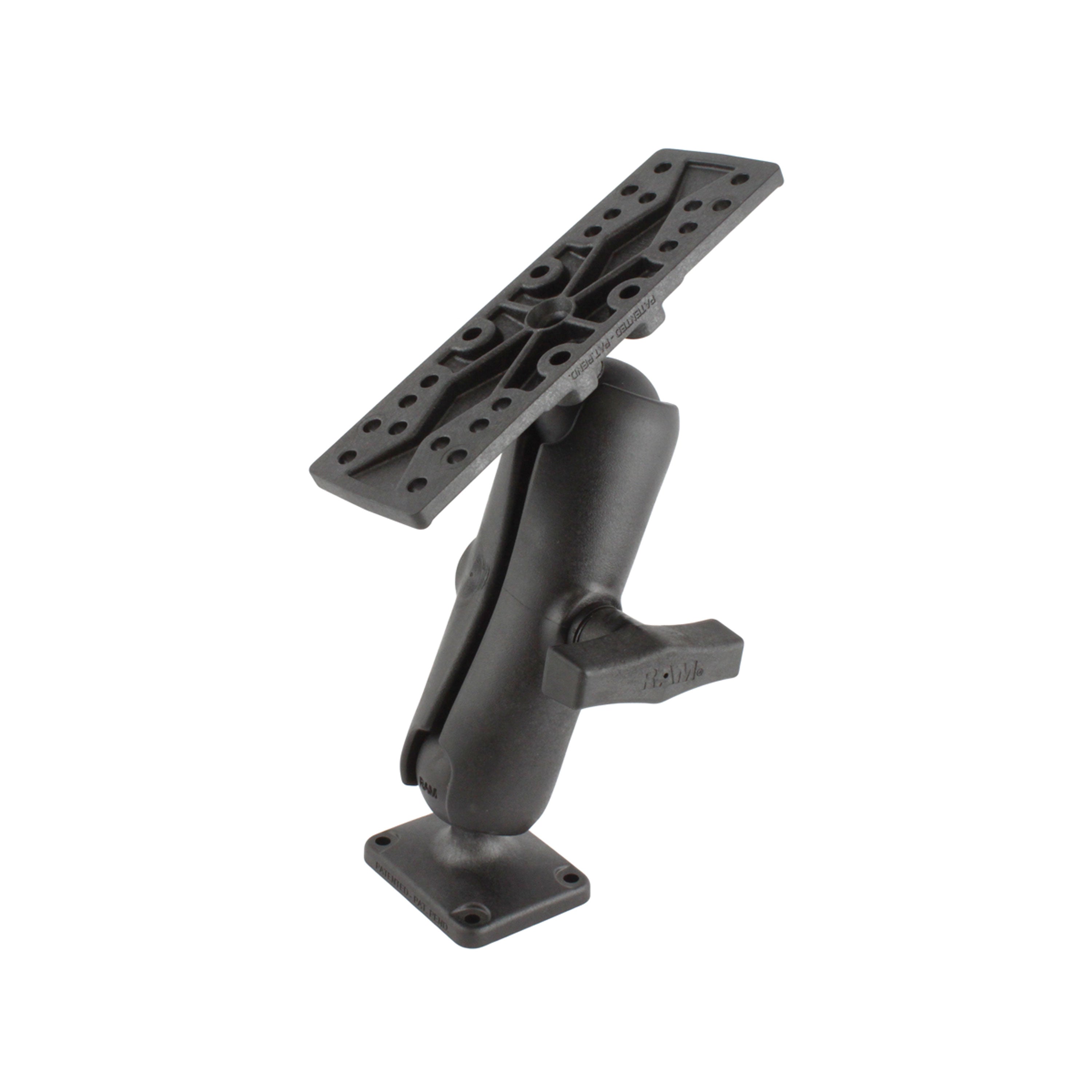 RAM Composite 1.5" Ball Mount with 6.25" x 2" Base Plate