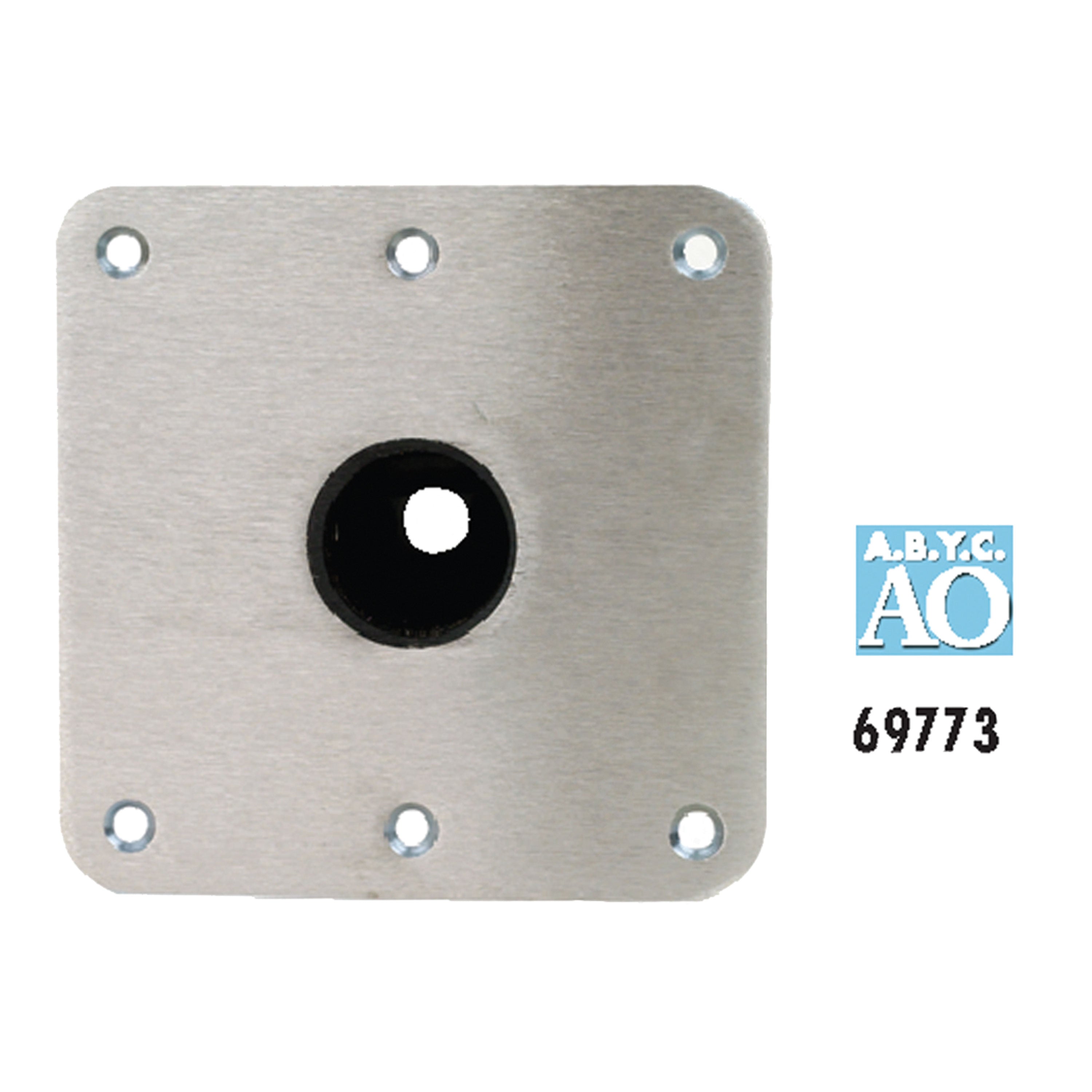 Attwood 69773 Snap-Lock 1.77" Base Plate - 7" x 7" Stainless Steel