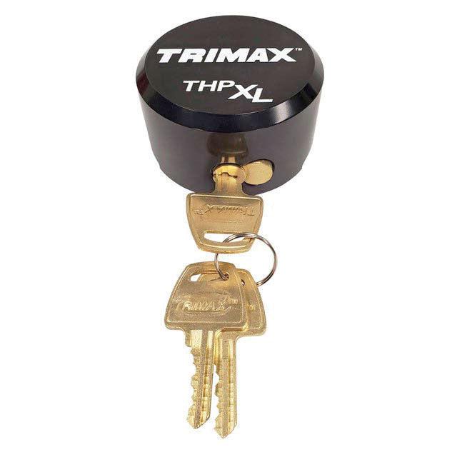 TRIMAX THPXL-AL BK Aluminum "Hockey Puck" Internal Shackle Padlock - Black