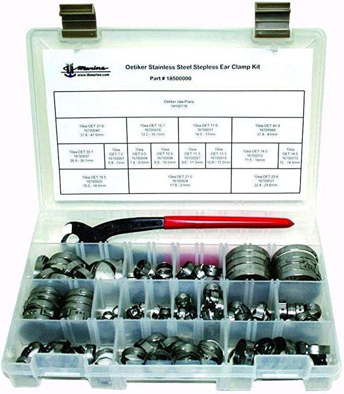 T-H Marine 18500000 Oetiker Stepless Clamp Kit with Pliers