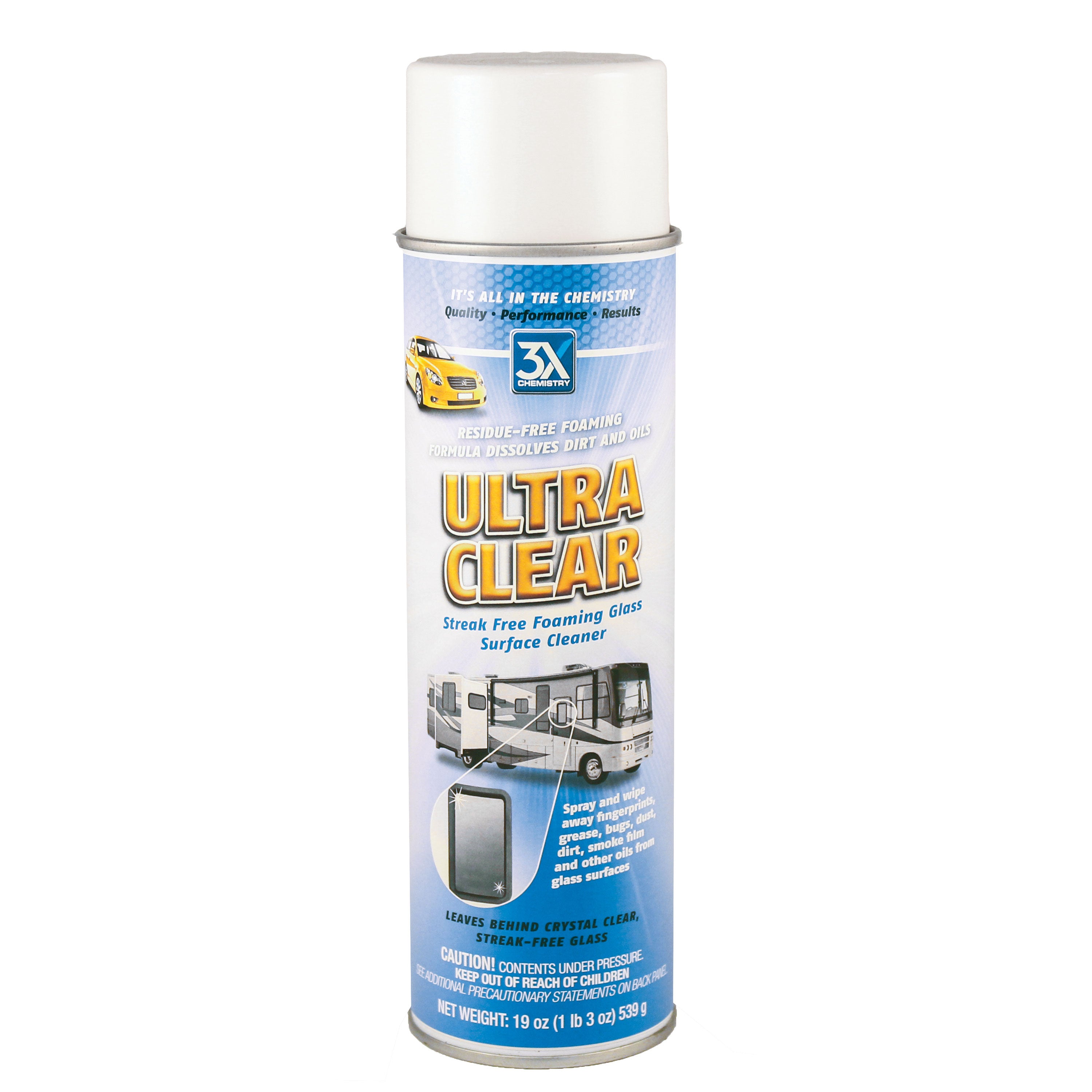 3X Chemistry 170 Ultra Clear Multi-Surface Glass Cleaner and Protectant - 19 oz. Aerosol Can