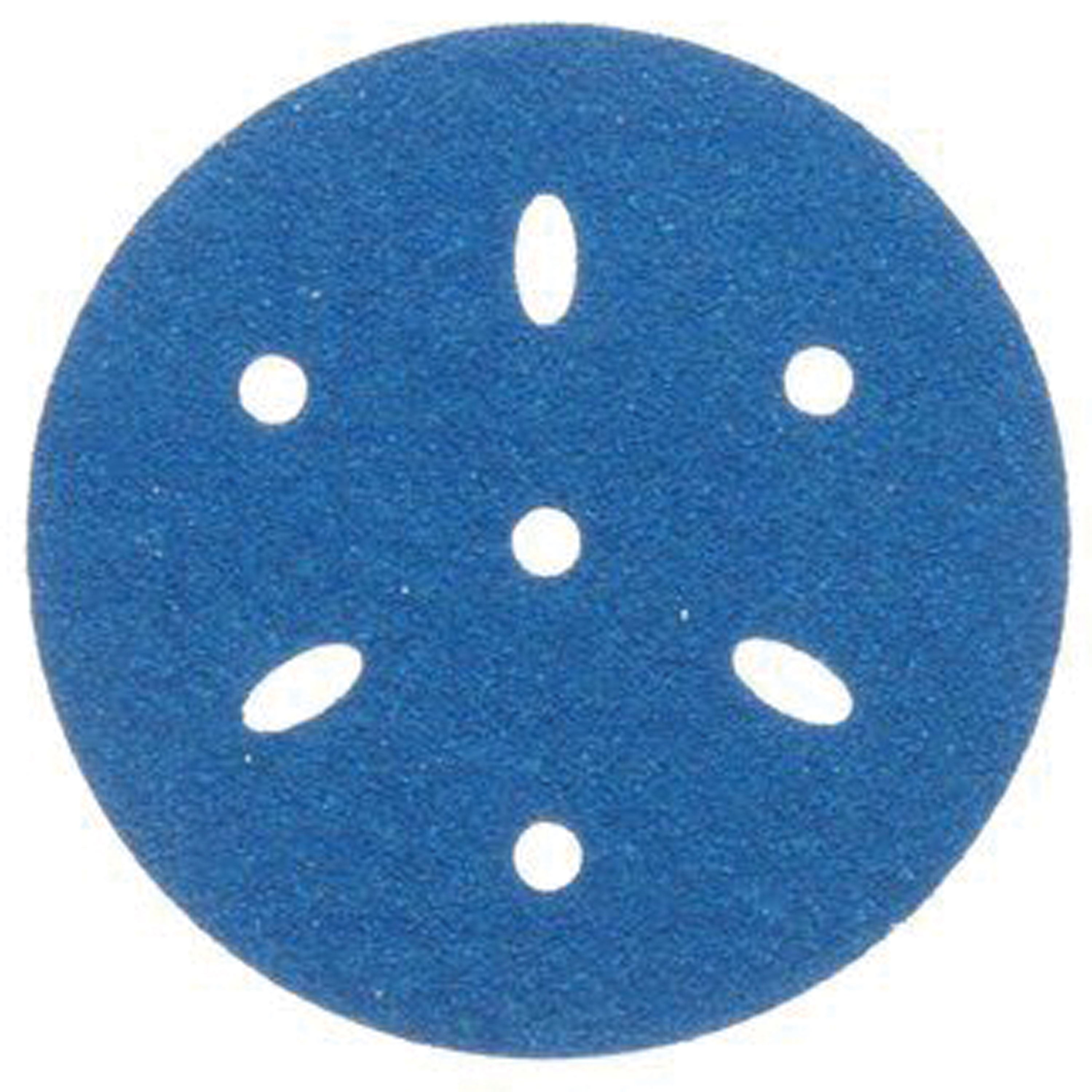 3M 36172 Hookit Blue Sandpaper 6" Disc - 80 Grade Multi-Hole, 50/Box