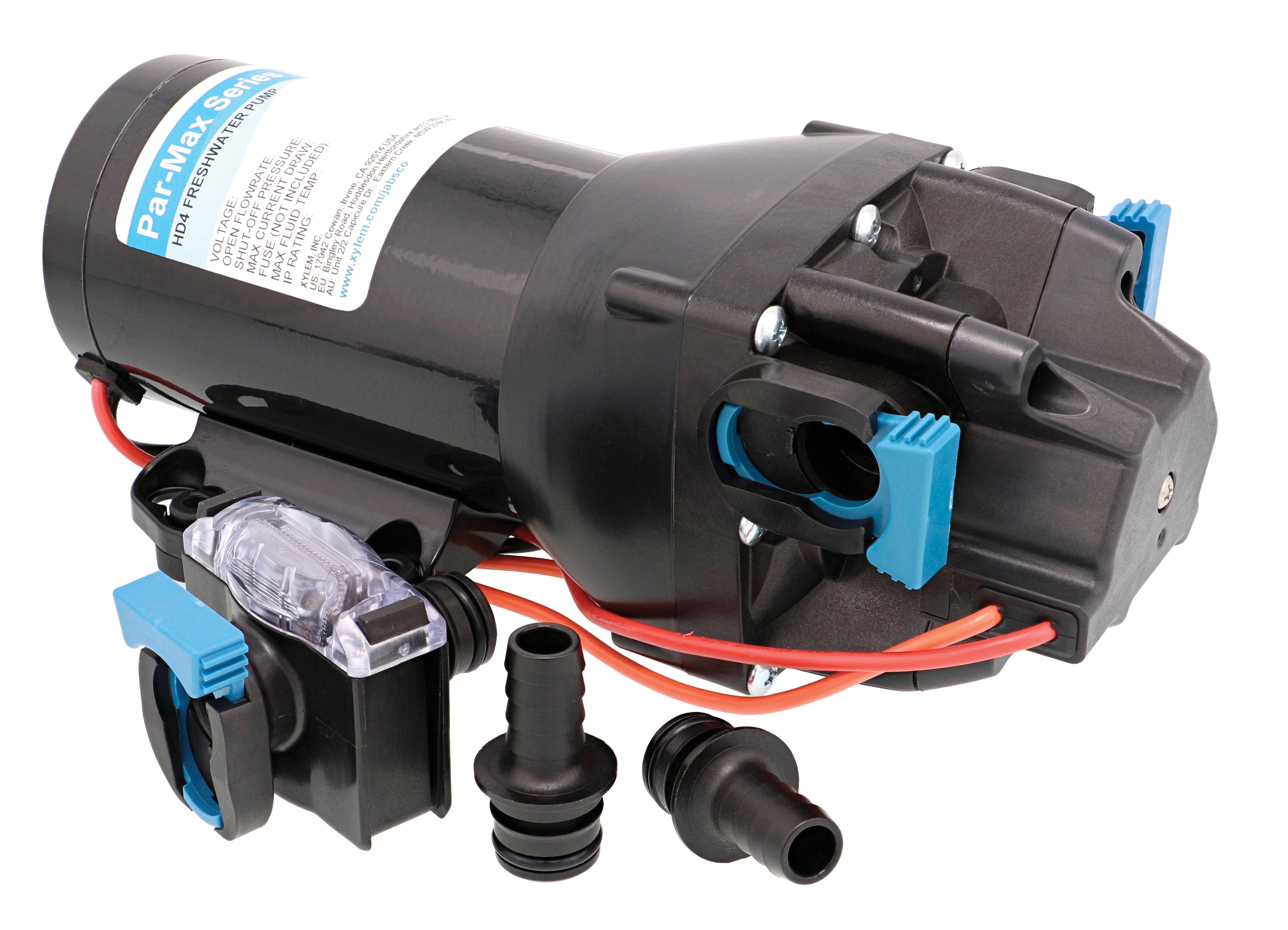 Jabsco Q401J-118S-3A ParMax HD4 Marine Freshwater Delivery Pump - 12V, 4 GPM, 60 PSI Shut-Off