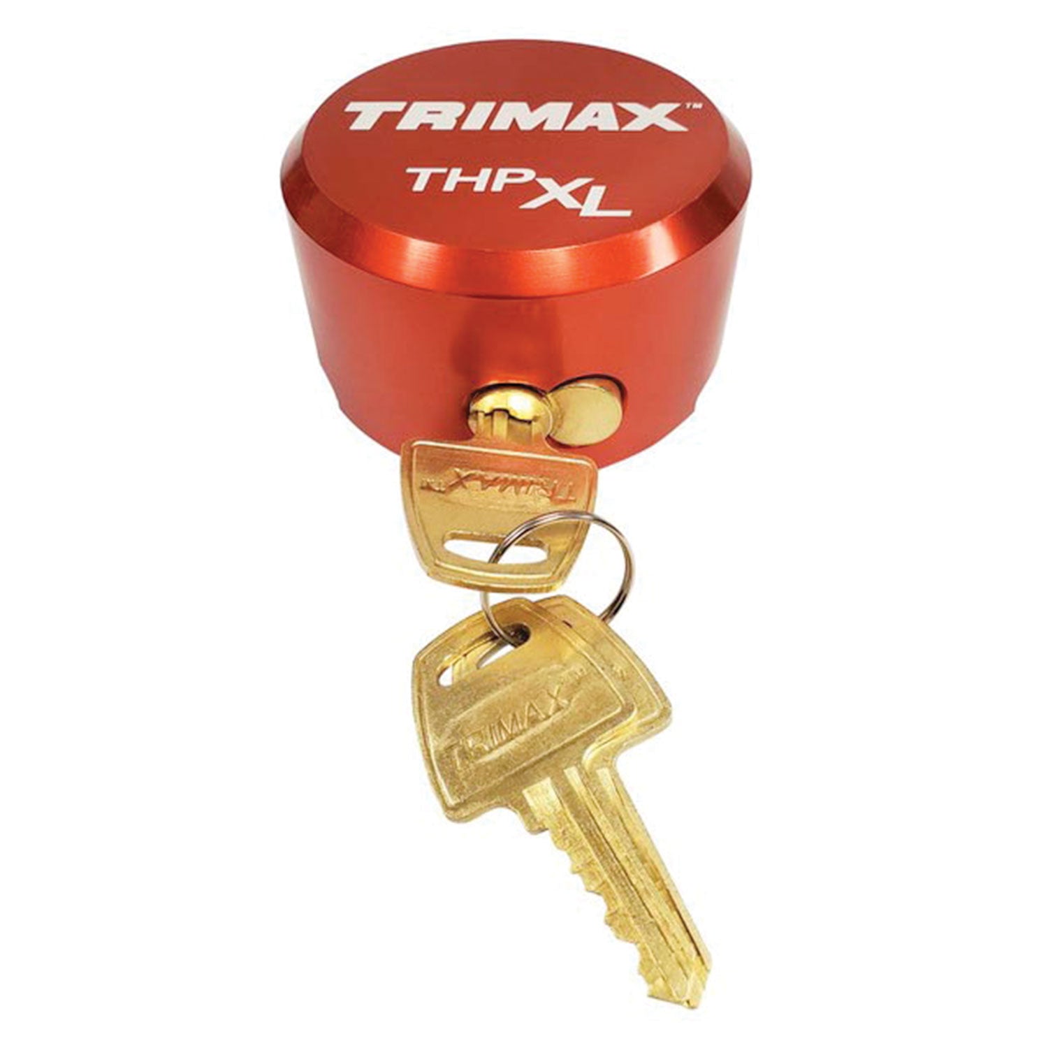 TRIMAX THPXL-AL RD Aluminum "Hockey Puck" Internal Shackle Padlock - Red