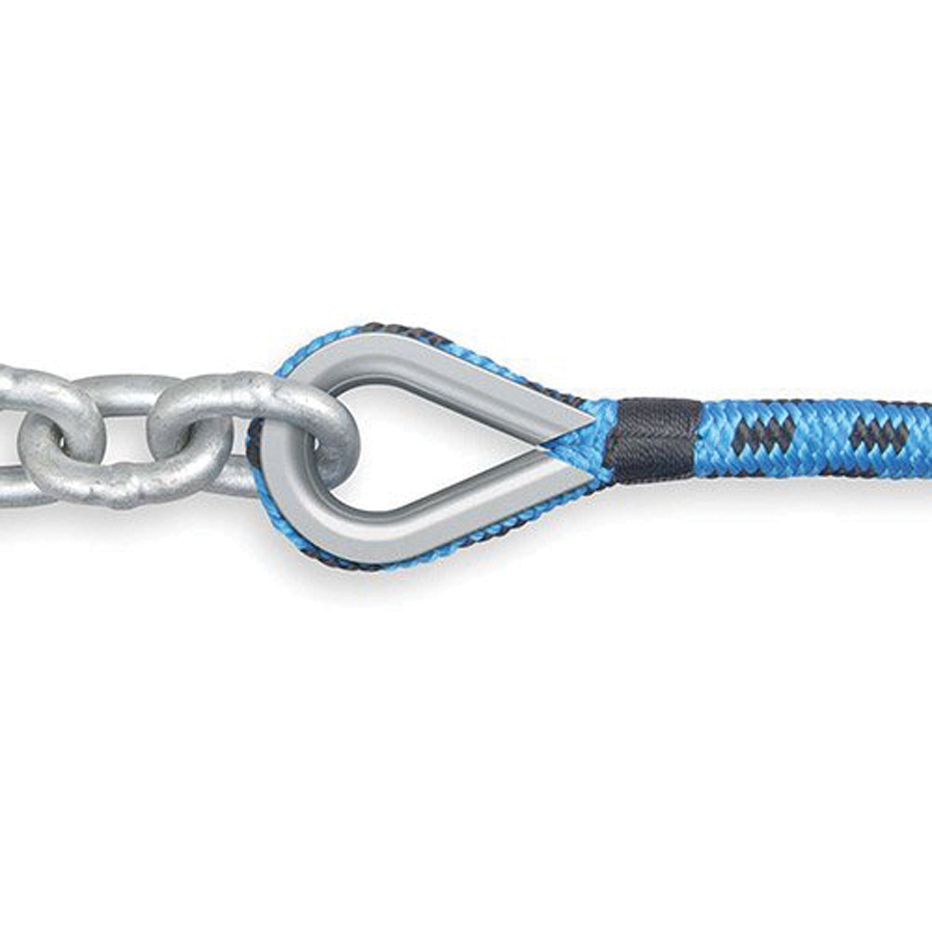 TRAC Outdoors T10242 Anchor Rode 300/20 - 300' Double Braid Rope with 20' Chain
