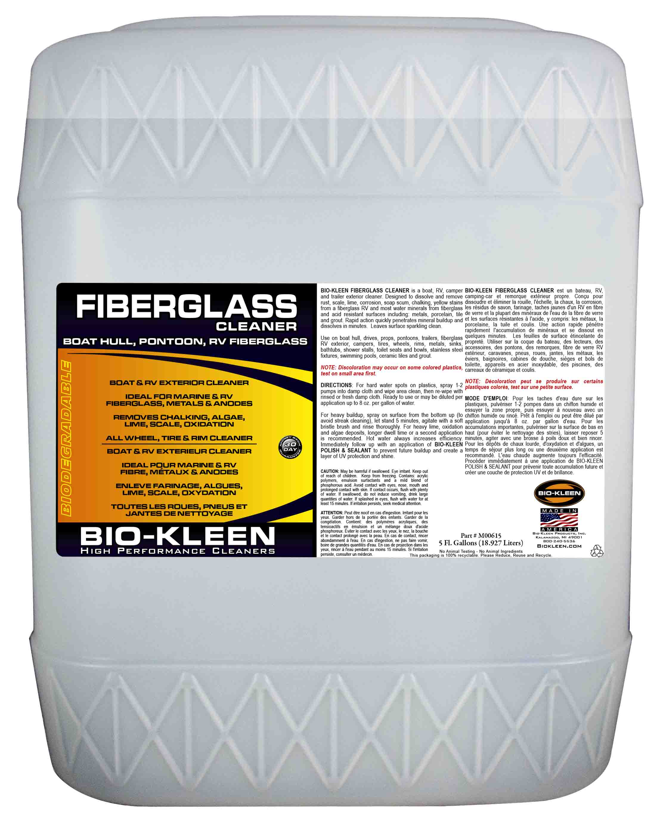 Bio-Kleen M00615 Fiberglass Cleaner - 5 Gallon