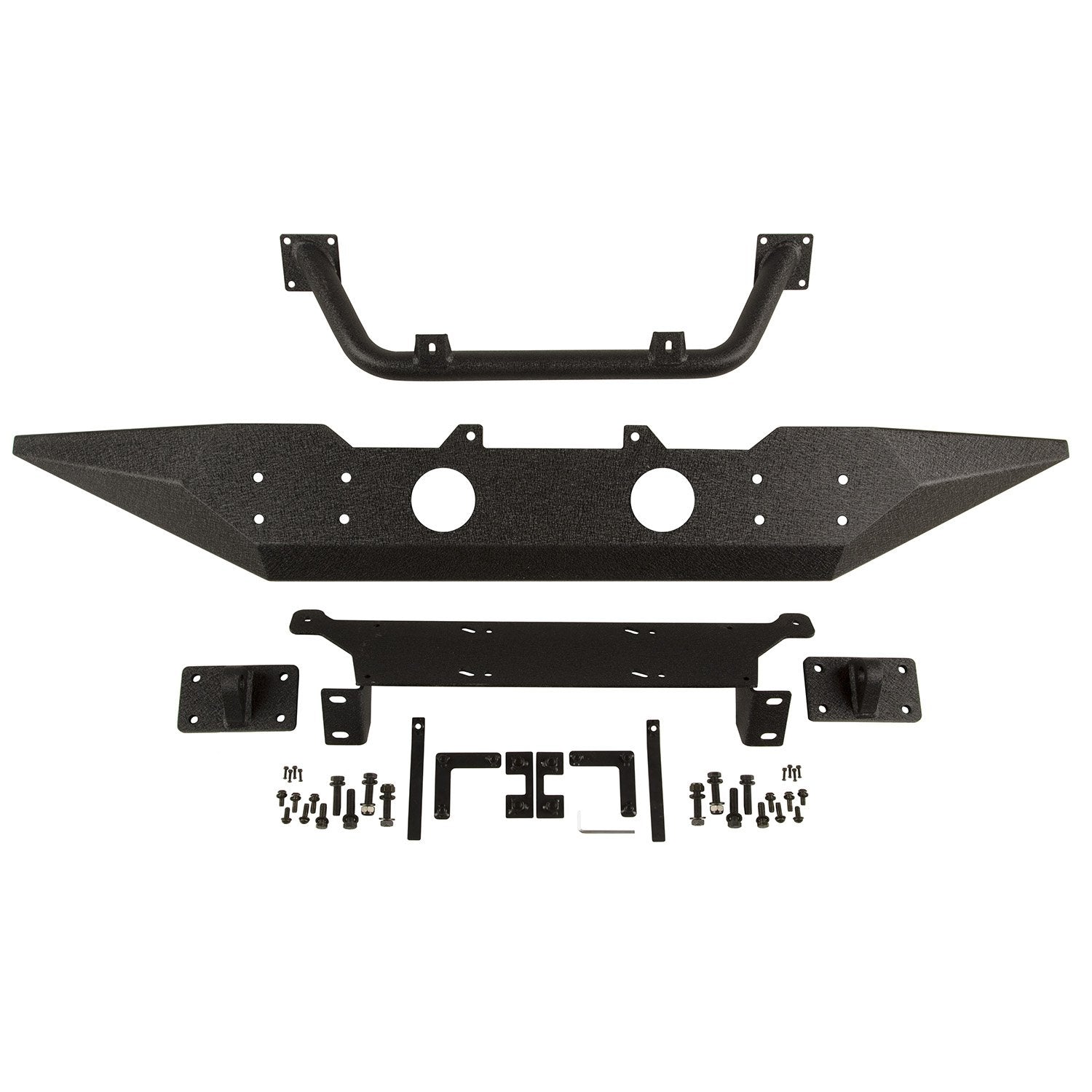 Rugged Ridge 11548.02 Spartan Front Bumper (Standard Ends With Over rider), 1 Pack