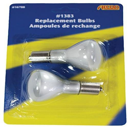 Arcon 16788 #1383 12V 18.5 Watt Incandescent Clear Light Bulb - 2pk