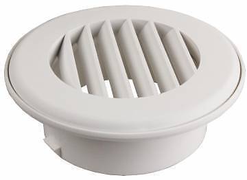 JR Products HV4PW-A ThermoVent Polar White Undampered Heat Duct Vent